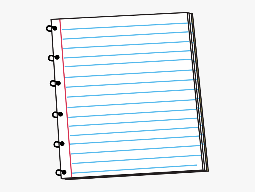 Spiral Notebook Clip Art Imag - Spiral Notebook Lined Paper, HD Png Download, Free Download