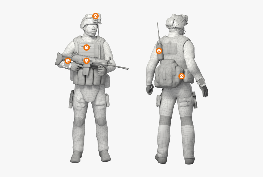 Cannon Soldier-worn Applications - Soldier, HD Png Download, Free Download