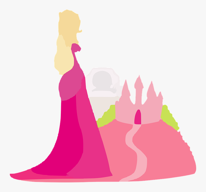 Princess, Castle, Fairy Tale, Fantasy, Pink, Tale - Fairy Tale Princess Png, Transparent Png, Free Download