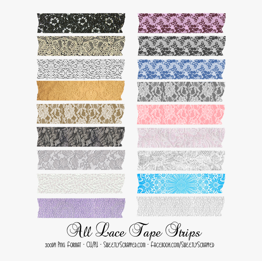 Tape Texture Png - Printable Pastel Washi Tape, Transparent Png, Free Download