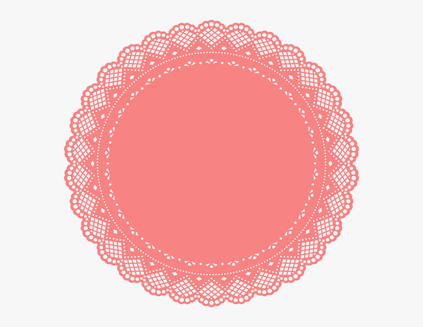 Lace Doily Vector - Transparent Round Lace Doily Clipart, HD Png Download, Free Download