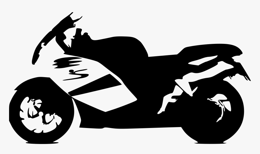 Transparent Motorcycle Clipart Black And White - Bike Png Clip Art, Png Download, Free Download