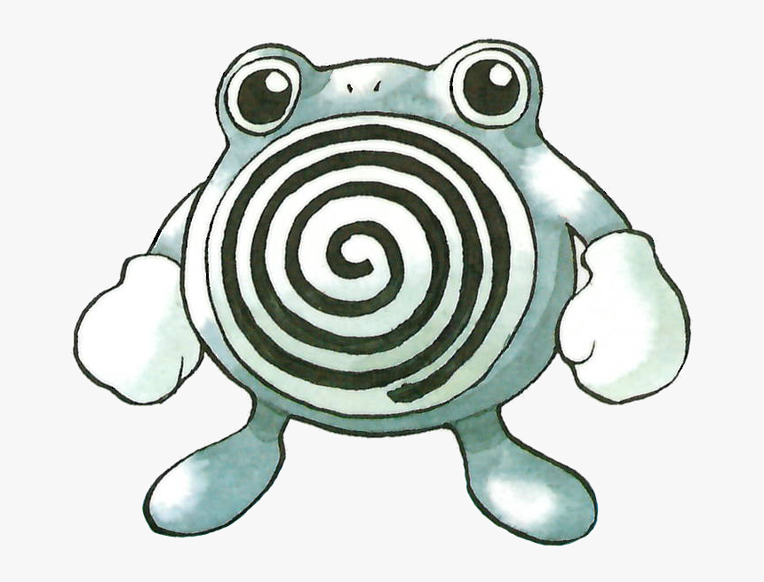 White Blemishes, Almost Like A Traditional Watercolor - Poliwhirl Official Art, HD Png Download, Free Download