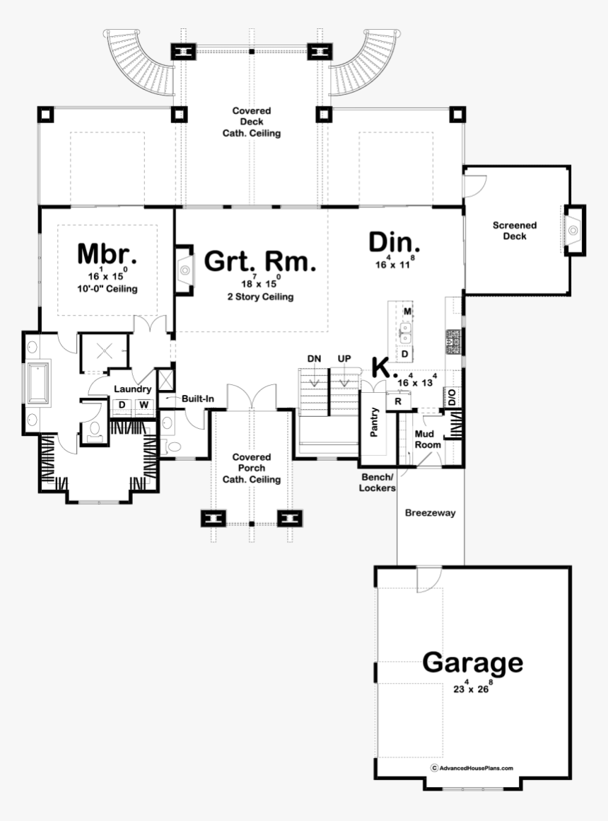 Smith Lake Floor Plan - Blueprints Of Lake Houses, HD Png Download, Free Download