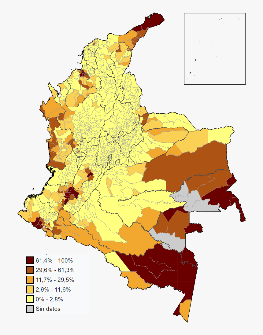 Indigenous People Of Colombia Map, HD Png Download, Free Download