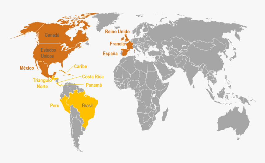 Algunos Países Con Oportunidad De Exportación En Audiovisual - African Swine Fever World Map, HD Png Download, Free Download