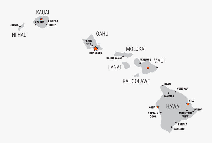 Hawaii Map - Hawaii Trade Route Map, HD Png Download, Free Download