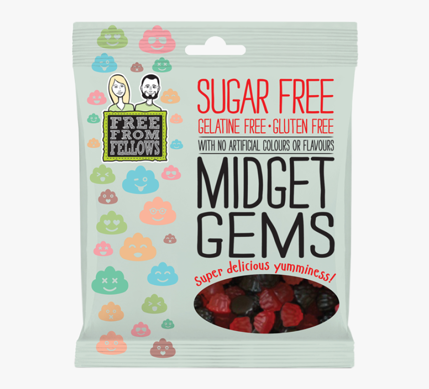 Free From Fellows Sugar Free Midget Gems - Free From Fellows Midget Gems, HD Png Download, Free Download