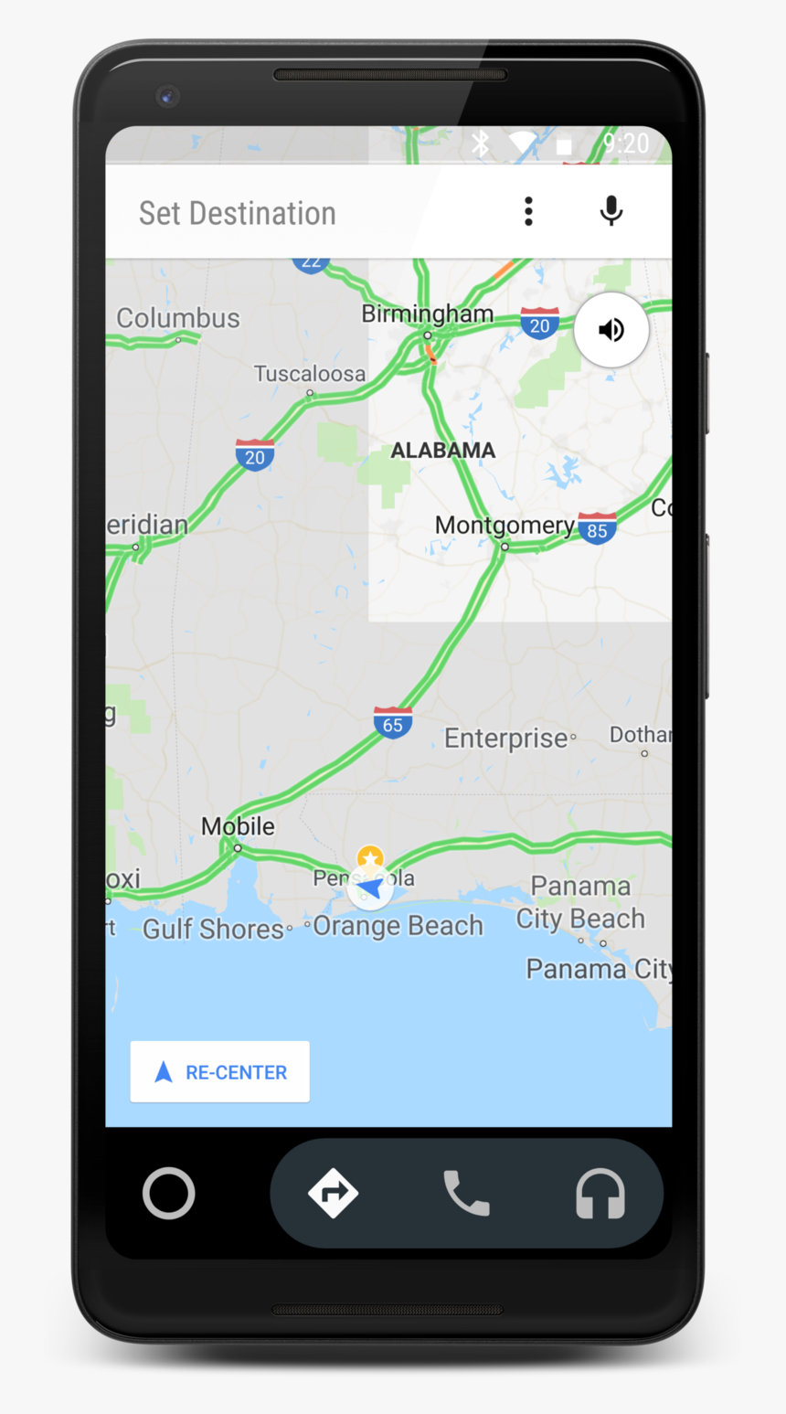 Google Maps On Android Auto - Google Map In Phone Transparent, HD Png Download, Free Download