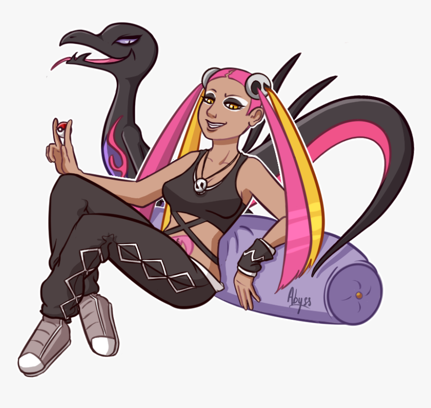 A Transparent Plumeria With Her Salazzle For A Friendo - Salazzle And Plumeria, HD Png Download, Free Download