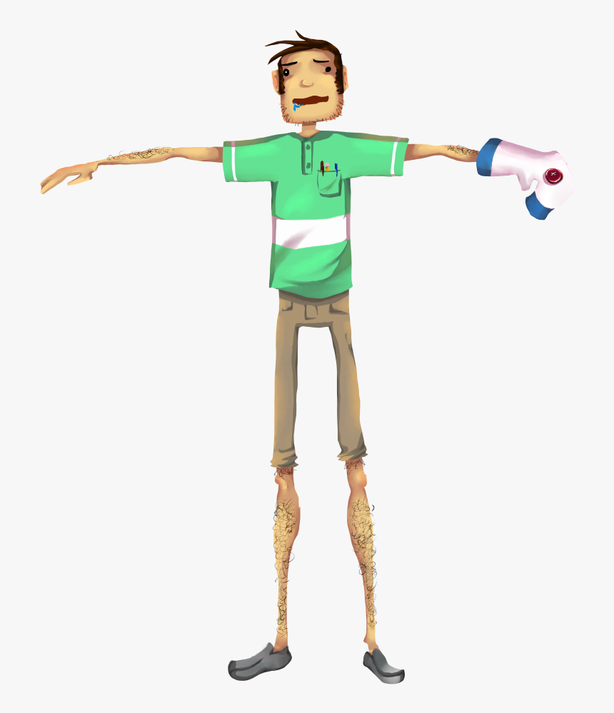 2d Character T Pose, HD Png Download - kindpng