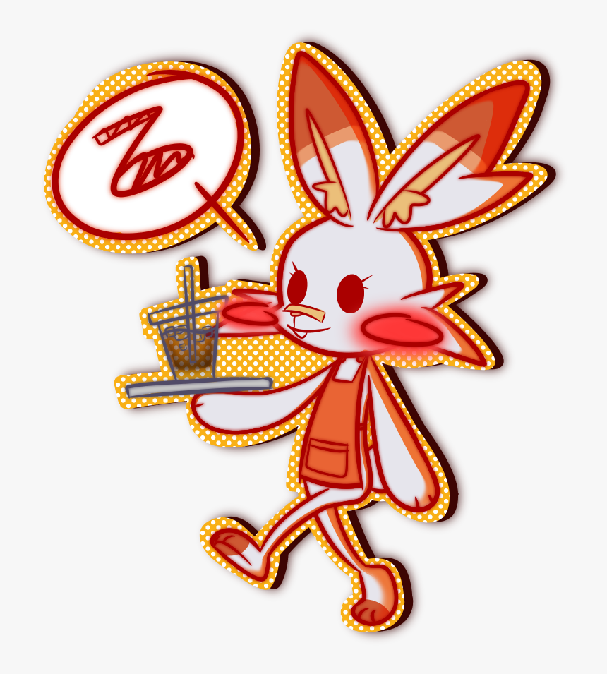 Scorbunny - Cartoon, HD Png Download, Free Download