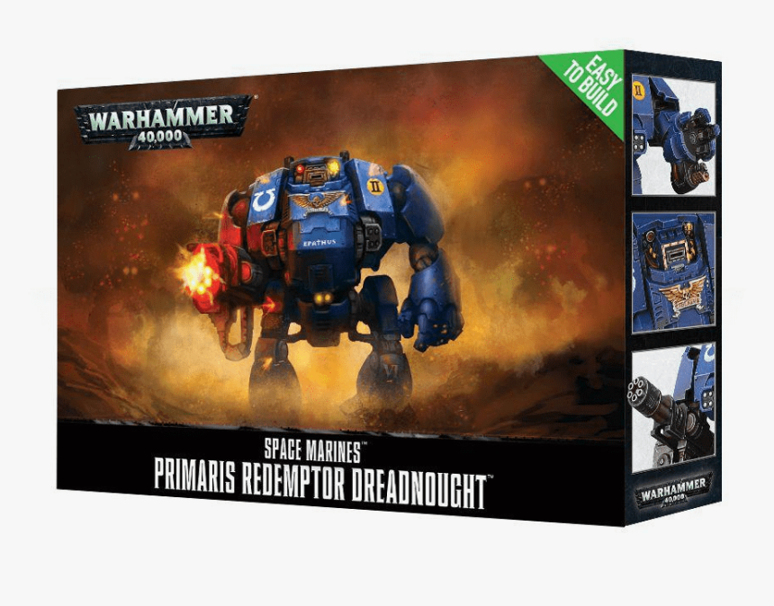 Warhammer 40k Space Marine Easy To Build Redemptor, HD Png Download, Free Download