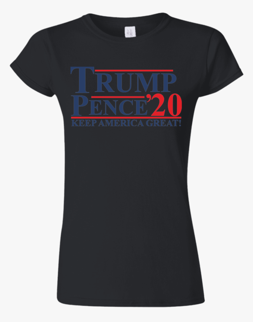 Trump Pence 2020 Softstyle Ladies - T-shirt, HD Png Download, Free Download