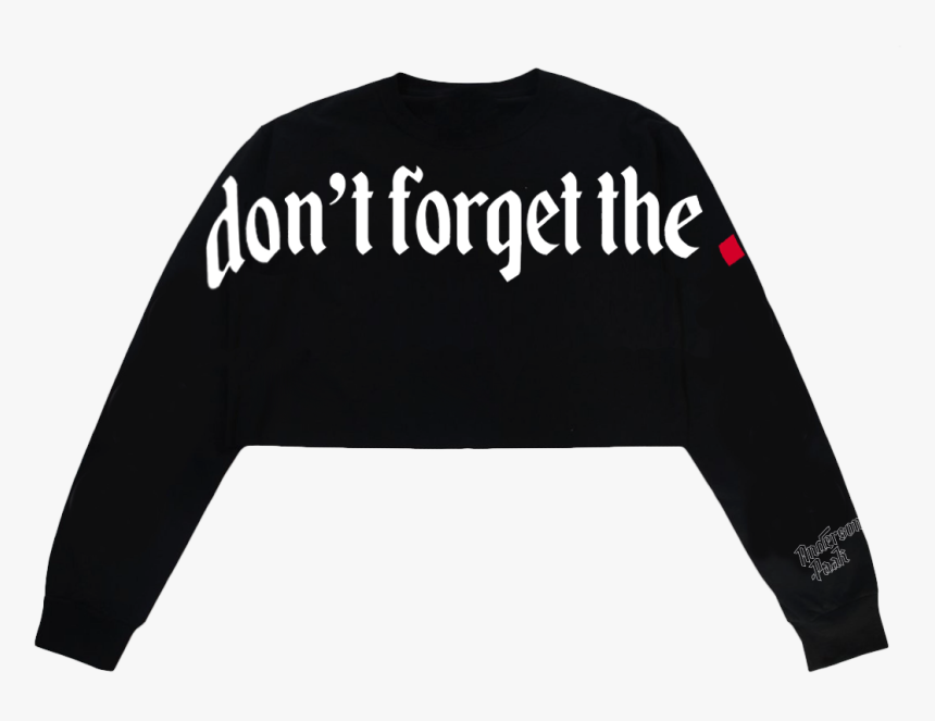 Don"t Forget The Dot Cropped Sweatshirt Digital Album - Long-sleeved T-shirt, HD Png Download, Free Download