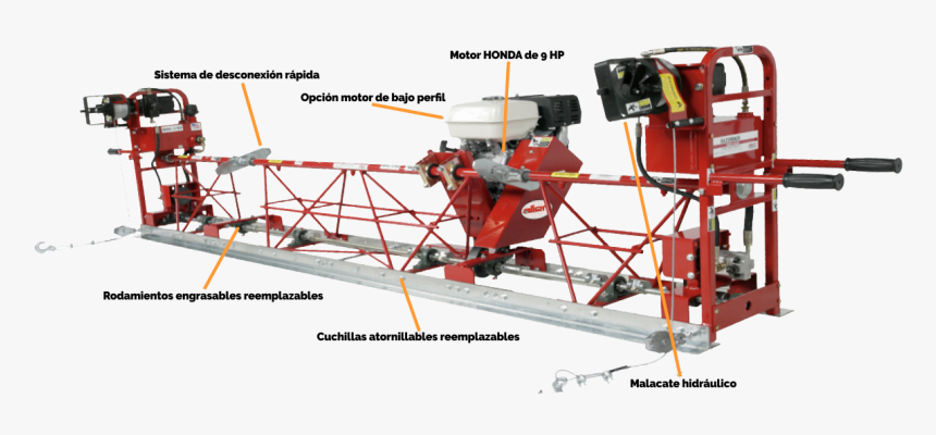 Regla Vibratoria Allen 12hed Hidráulica - Allens Engineering Truss Screed, HD Png Download, Free Download