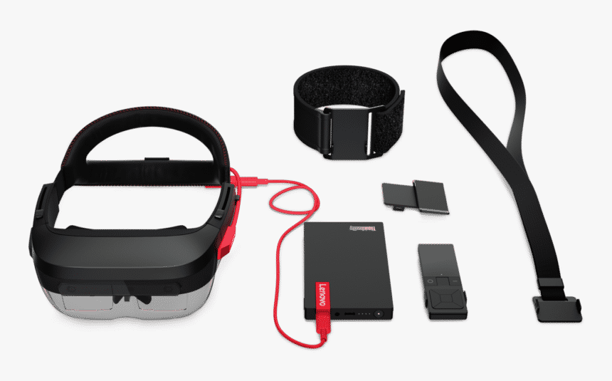 The Components For The Lenovo Ar Headset - Lenovo Thinkreality A6, HD Png Download, Free Download