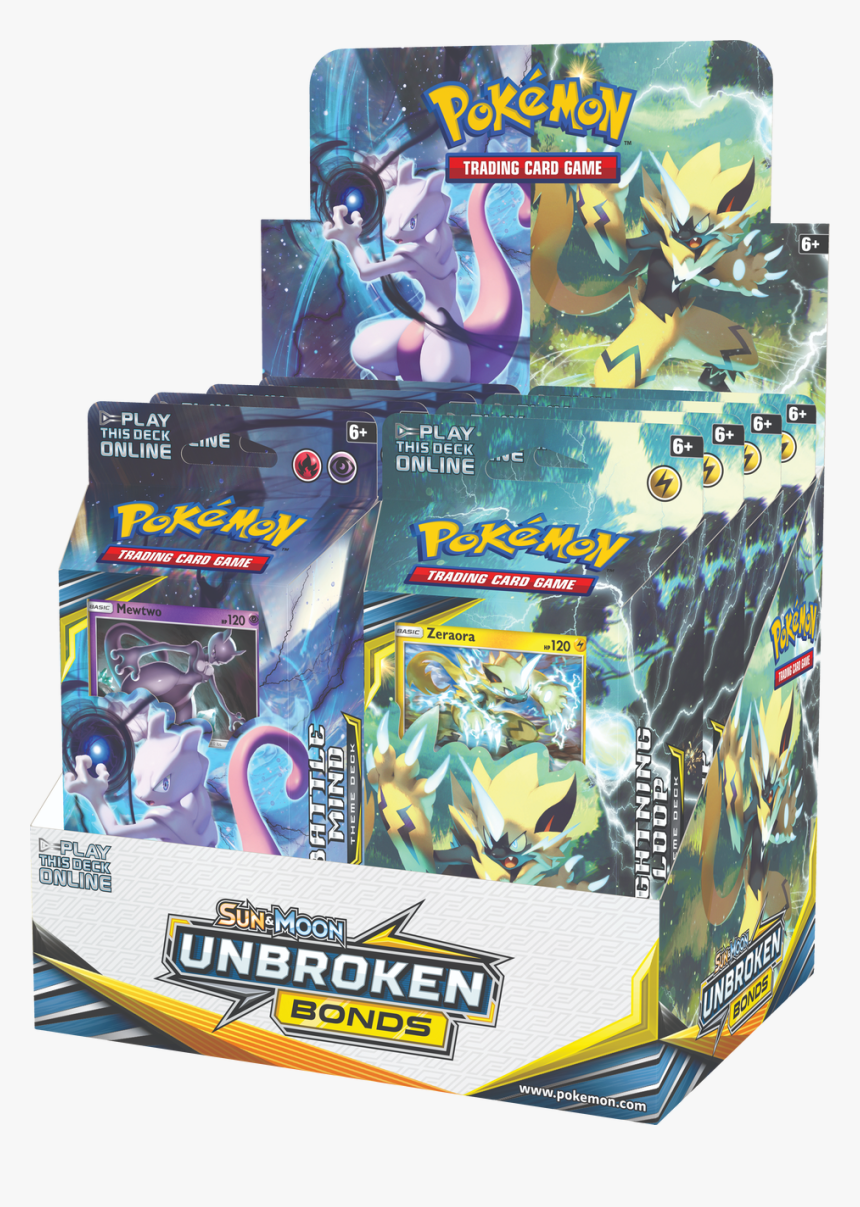 Pokemon Cosmic Eclipse Theme Deck Set Of Two - Sun And Moon Unbroken Bonds Theme Deck, HD Png Download, Free Download