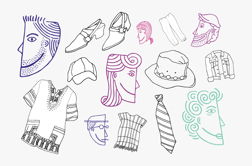 Characters Forweb - Drawing, HD Png Download, Free Download