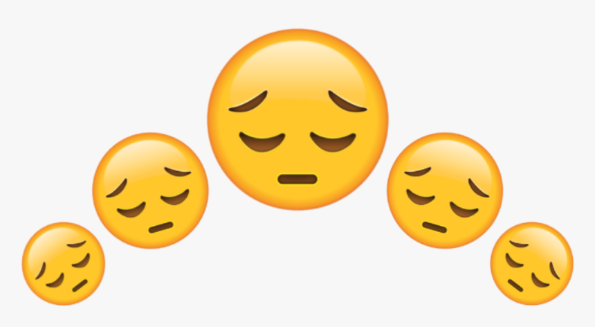 #emoji #crown #cringe #sad #triste #rodsquare - Smiley, HD Png Download, Free Download