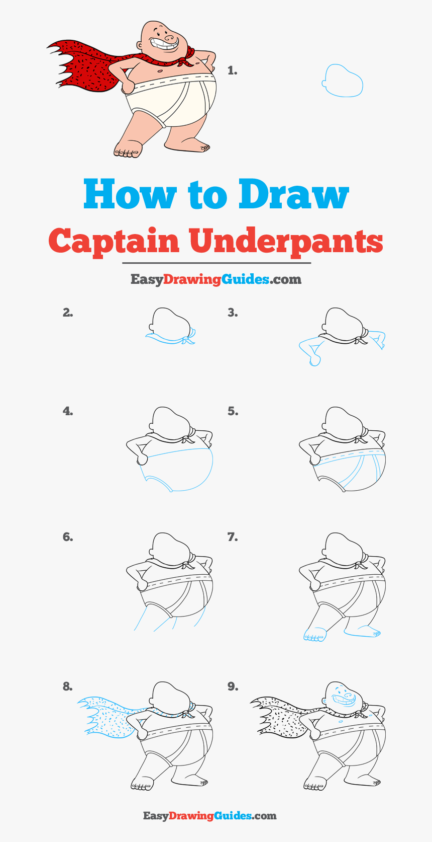 Captain Underpants Drawing, HD Png Download, Free Download