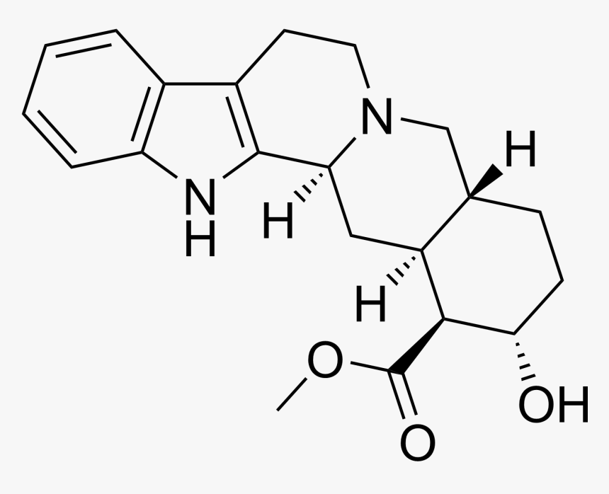 Corynanthine - Chemical Structure Of Rauwolfia, HD Png Download, Free Download