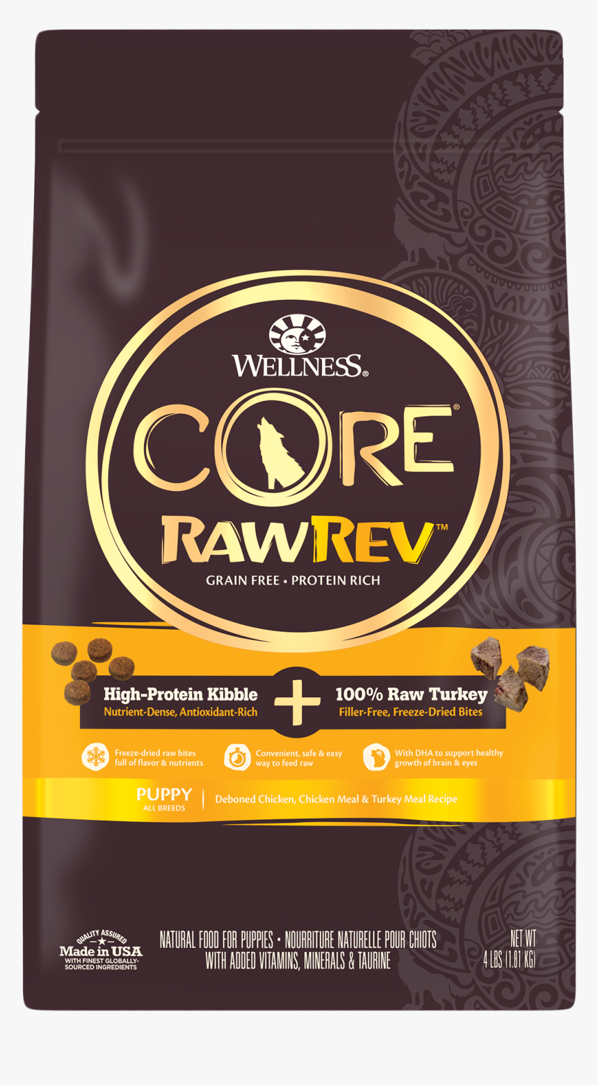 Wellness Core Rawrev Puppy Dry Dog Food - Wellness Core Rawrev Dog Food, HD Png Download, Free Download