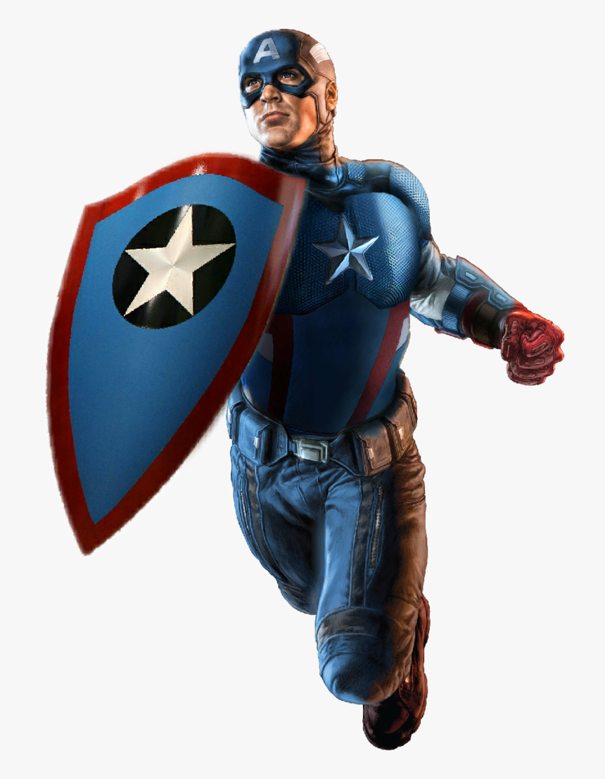 America Superhero Youtube Character Figurine Captain - Transparent Background Captain America Clipart, HD Png Download, Free Download