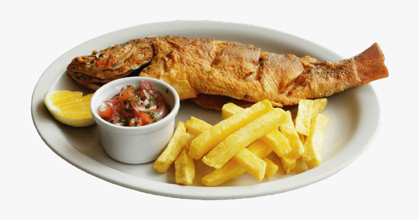 Pargo Frito - Pescado Frito Con Papas Fritas, HD Png Download, Free Download