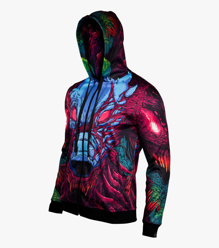 Csgo Hyper Beast Wallpaper - Csgo Hyper Beast Zip Hoodie, HD Png Download, Free Download