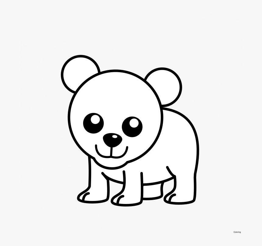Transparent Hogwarts Png - Drawing Easy Cute Polar Bear, Png Download, Free Download