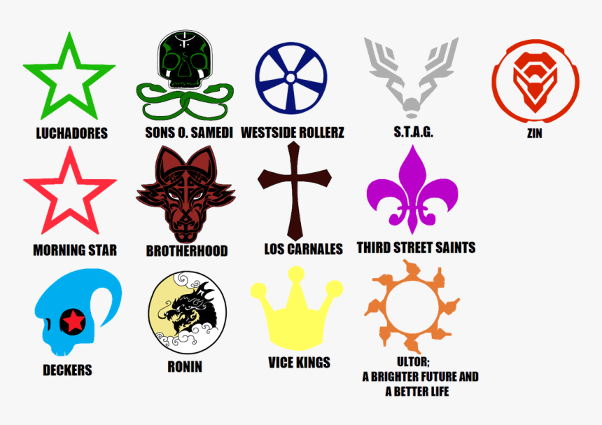 Saints Row, Gang Tags By Theshadowvocaloidfan - Symbol Saint Row Logo, HD Png Download, Free Download