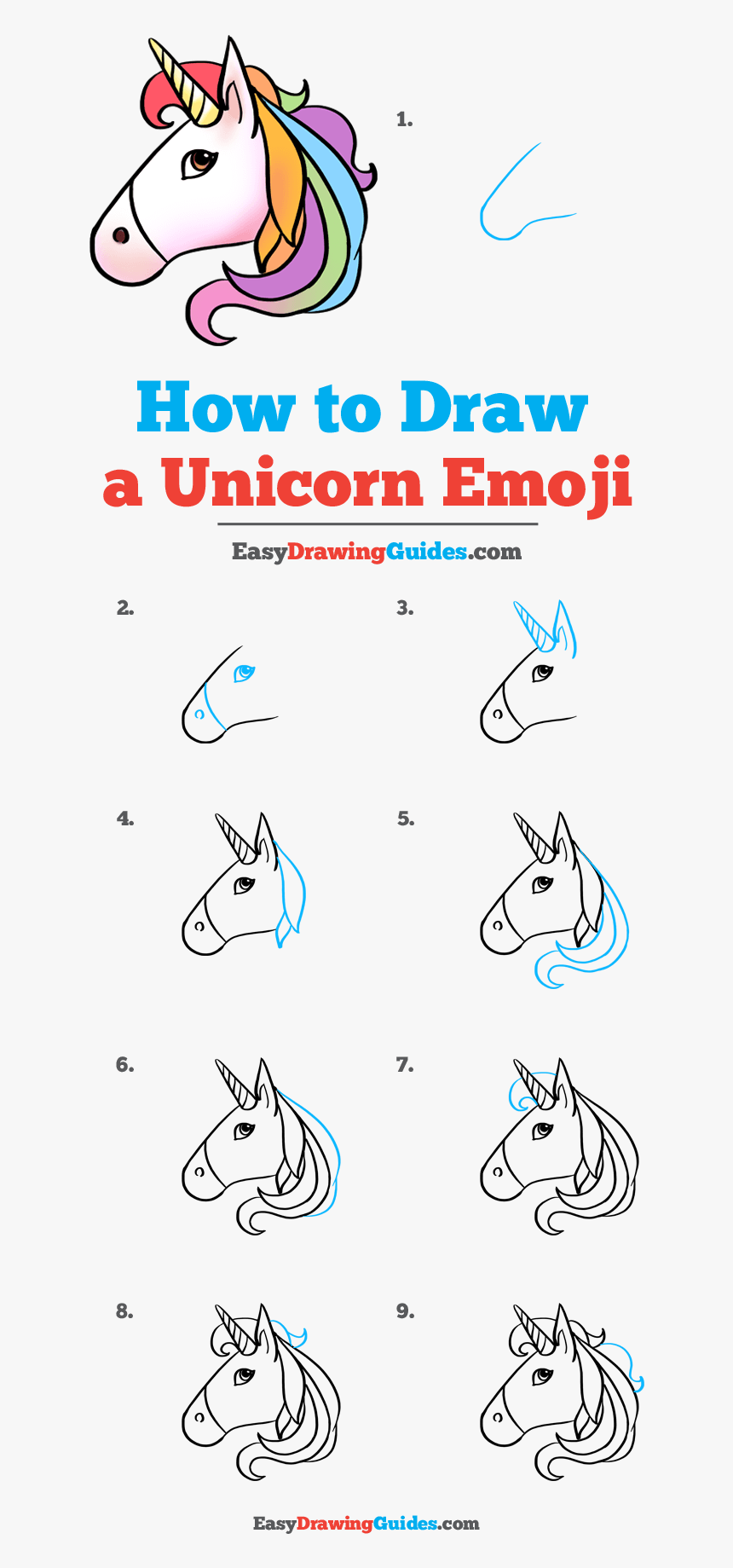 How To Draw Unicorn Emoji Step By Step Drawing Money Hd Png