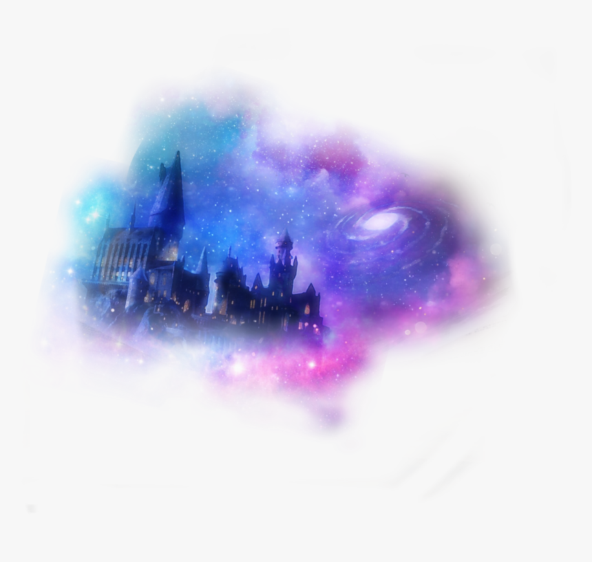 Hogwarts Castel 💙💜✨⭐️⚡️ - Galaxy Hogwarts Castle, HD Png Download, Free Download
