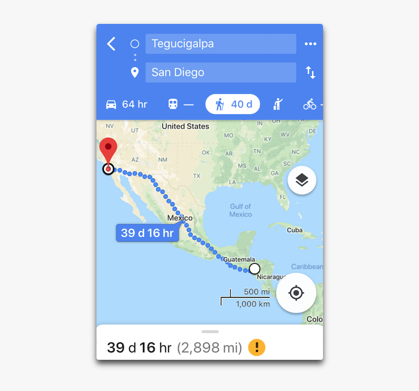 Tegucigalpa San Diege Google Maps - Map, HD Png Download, Free Download