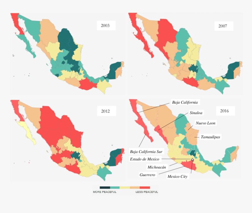 Map Of Milestones In Violence In Mexico   - Atlas, HD Png Download, Free Download