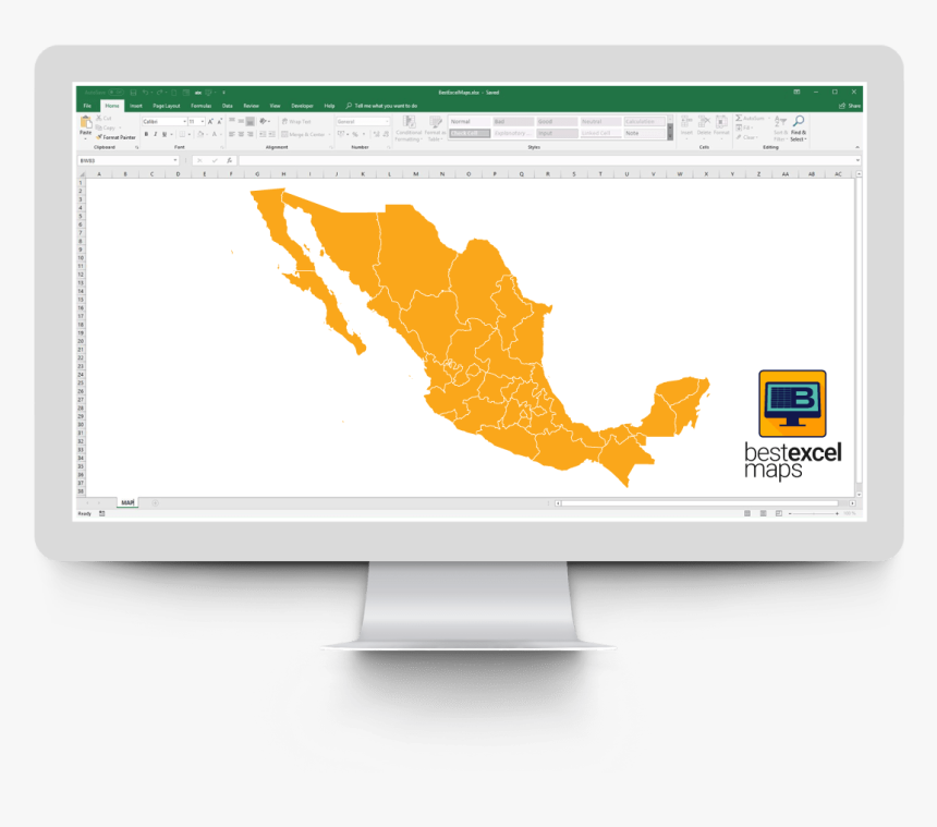 Mexico On Map No Background, HD Png Download, Free Download