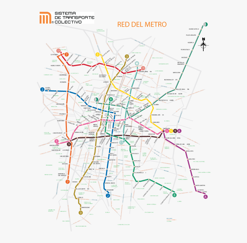 Red Del Metro Con Avenidas, HD Png Download - kindpng Red Del Metro Con Avenidas, HD Png Download - kindpng