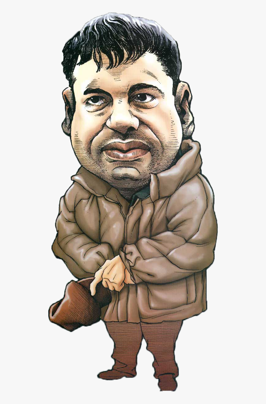 El Chapo Cartoon Character, HD Png Download - kindpng.