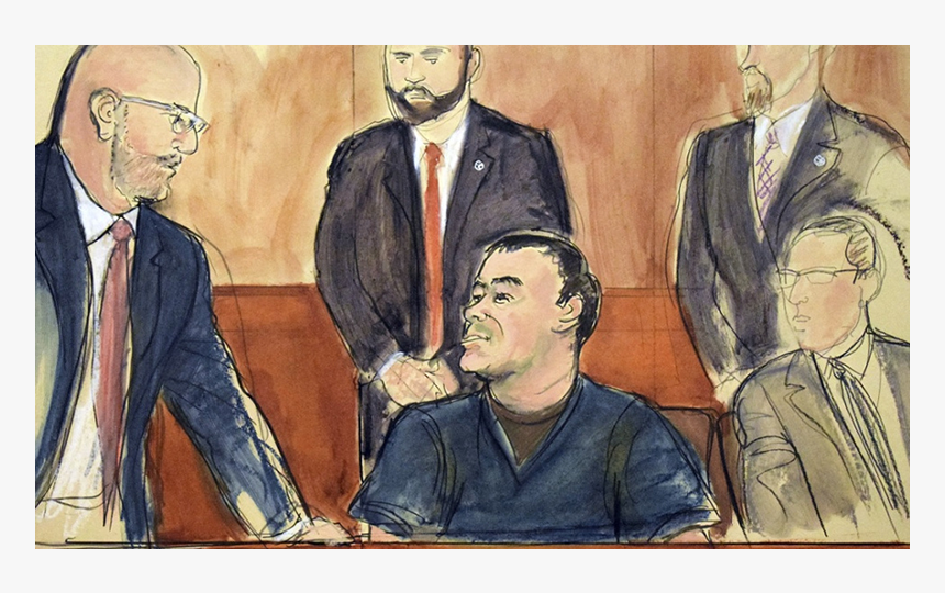 Chapo Guzman Court Draw, HD Png Download, Free Download