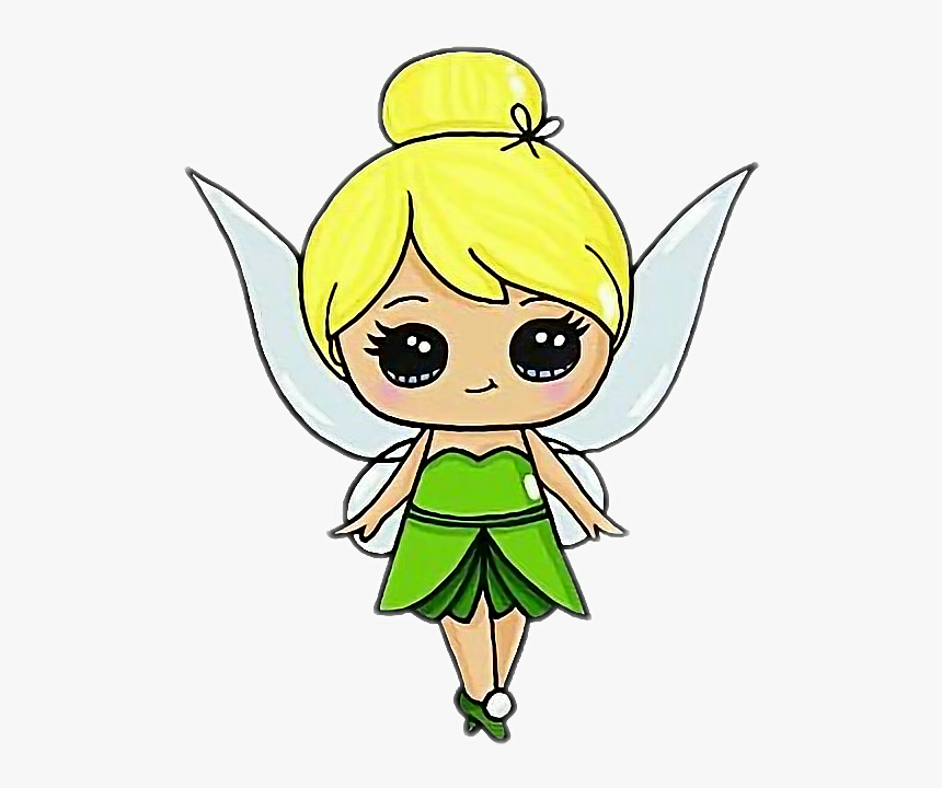 Tinkerbell Campanita Disney Princes - Tinkerbell Cartoon Drawing, HD Png Download, Free Download