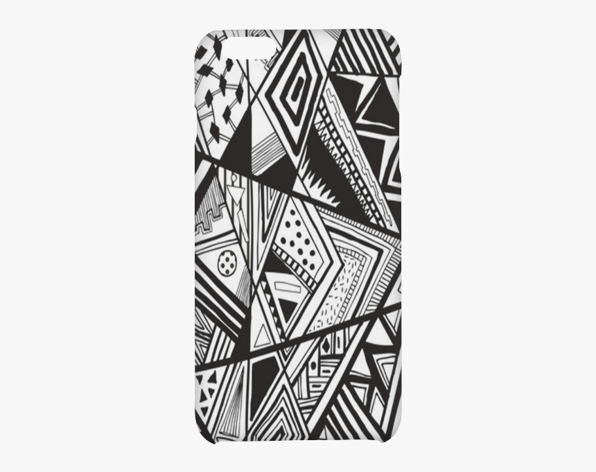 Black And White Vintage Pattern Design Hard Case For - Easy Abstract Art Black And White, HD Png Download, Free Download