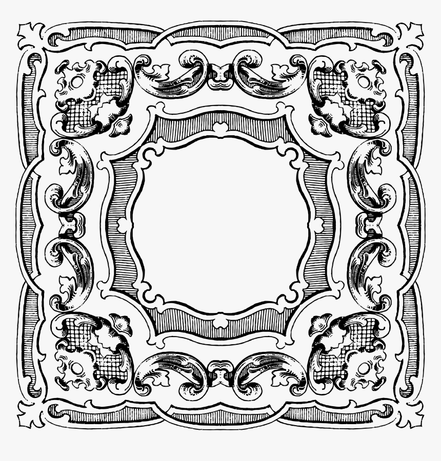 Vintage Fancy Frame Extended - Clip Art, HD Png Download, Free Download