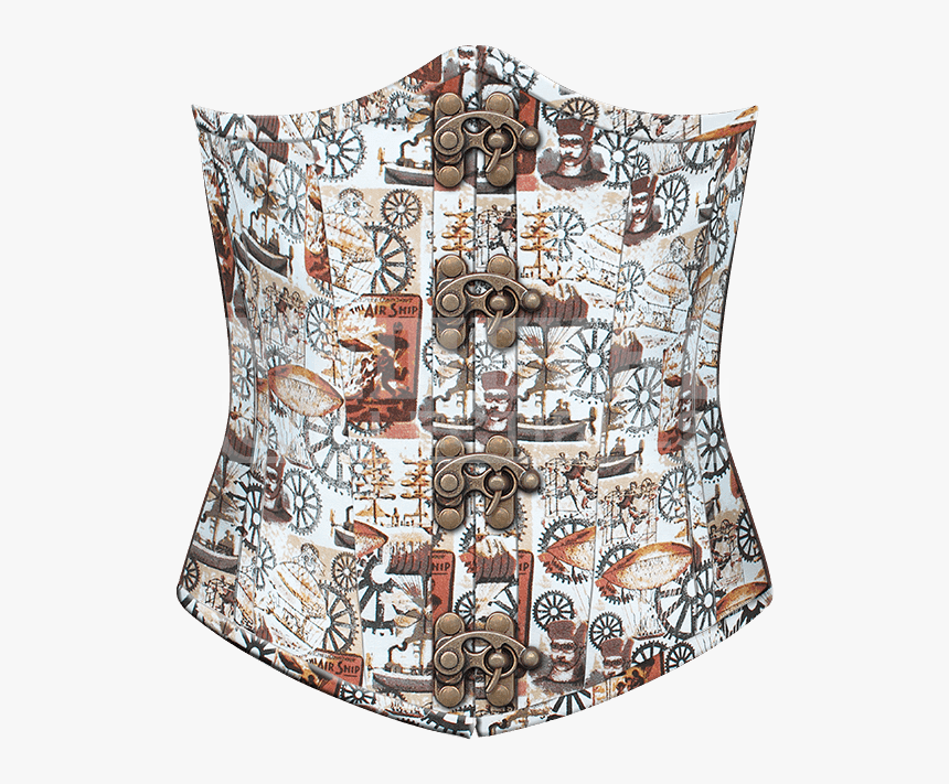 Vintage Pattern Steampunk Corset - Cushion, HD Png Download, Free Download