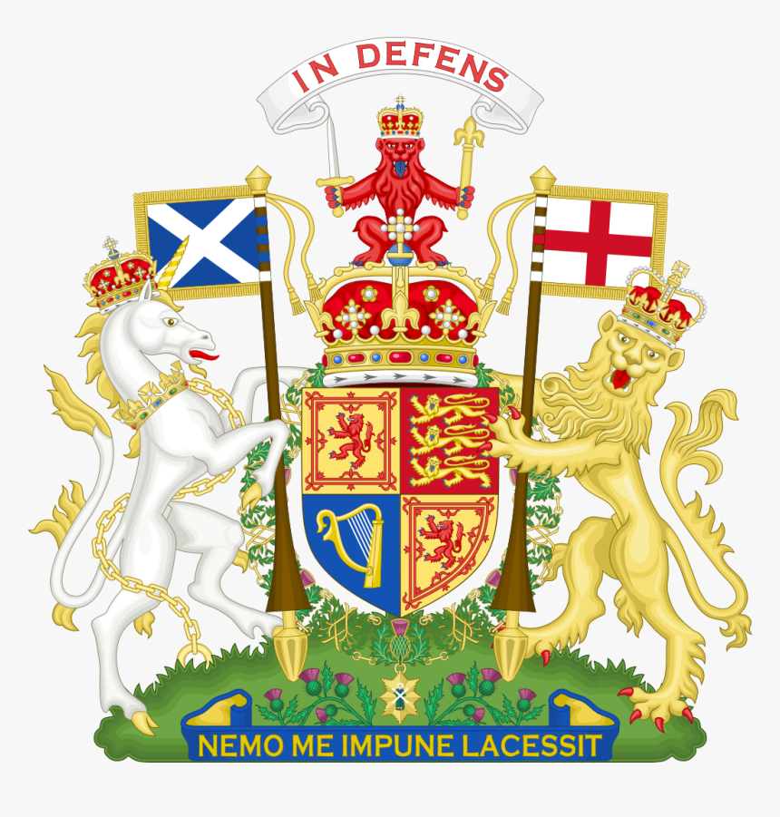 Coat Of Arms Of The United Kingdom In Scotland - National Emblem Of Uk, HD Png Download, Free Download