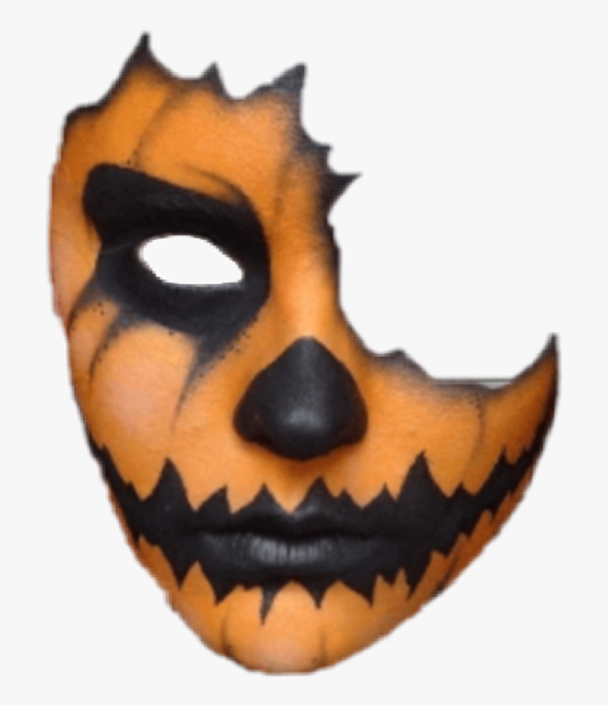 #halloween #mask #helloweenmakeup - Half Face Halloween Png, Transparent Png, Free Download