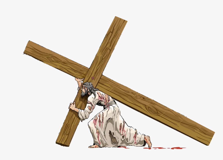 Clip Art Christian Cross Cristo Carregando - Jesus Christ Carrying Cross, HD Png Download, Free Download