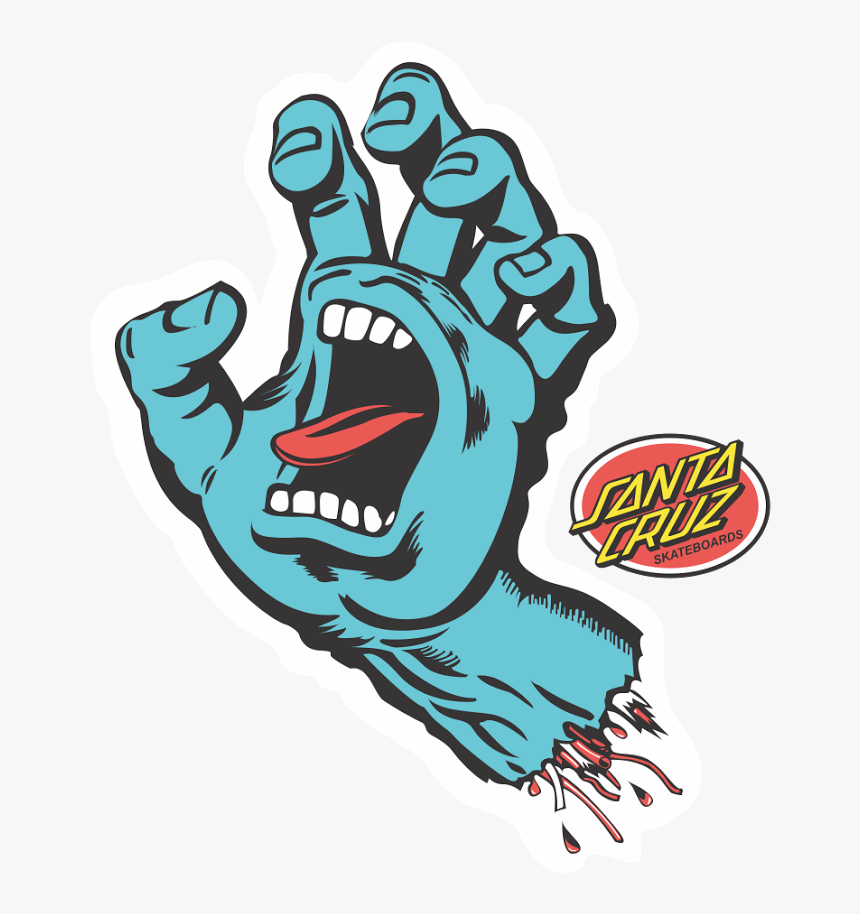 Santa Cruz Screaming Hand, HD Png Download, Free Download