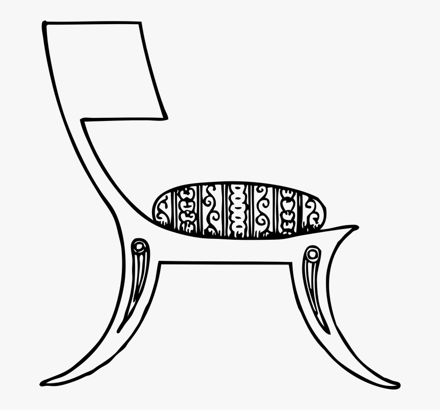 Transparent Muebles Png - Ball In The Chair Clip Art Black, Png Download, Free Download