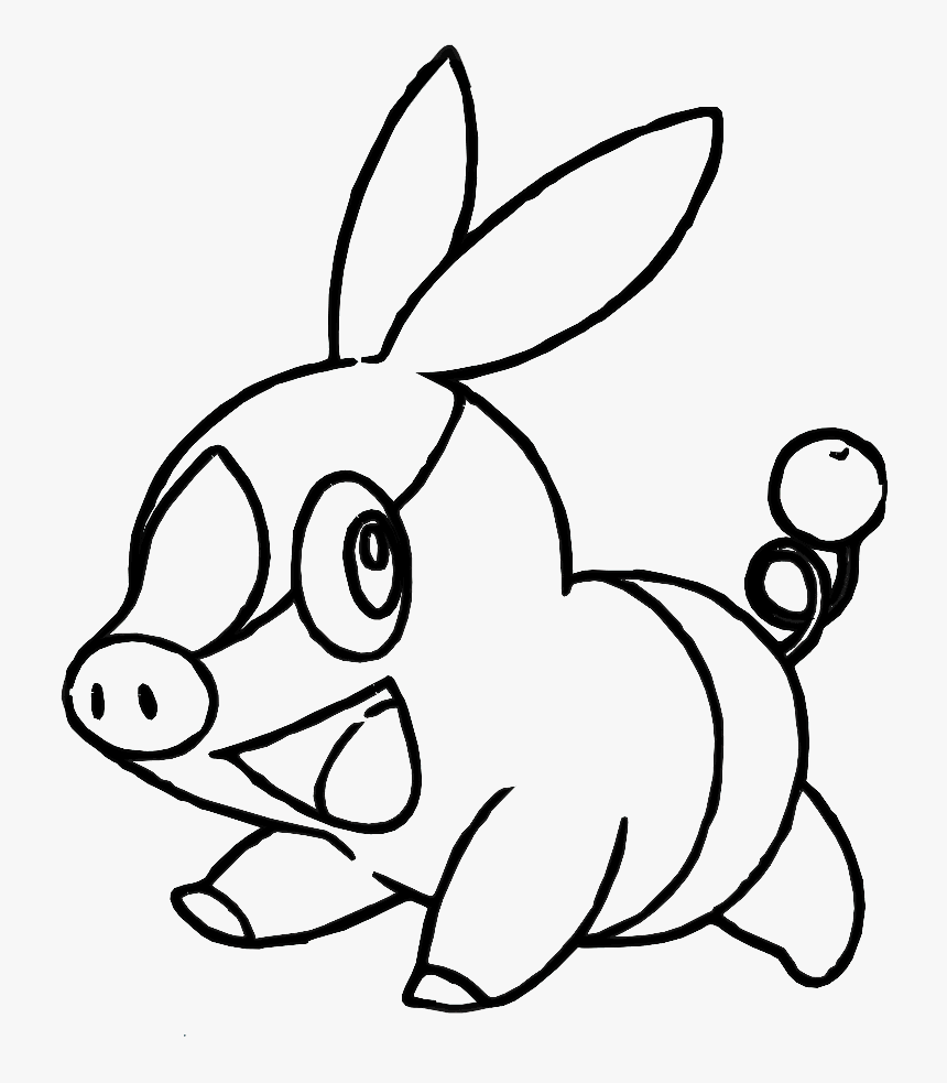 I Have Download Tepig Pages Kid Fun - Tepig Black And White, HD Png Download, Free Download
